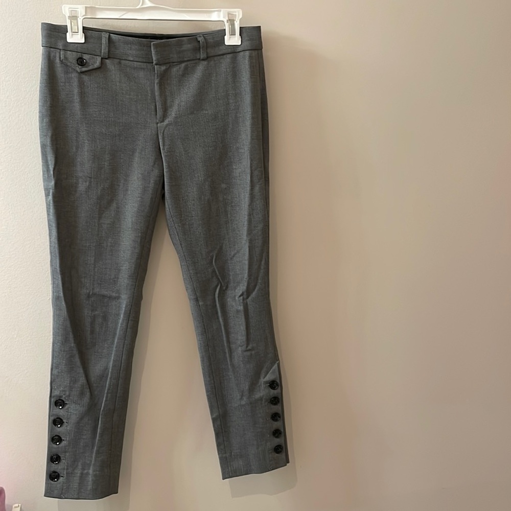 herringbone button detail banana republic pants with button detail